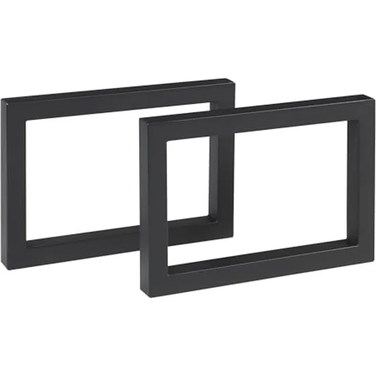 Tischgestell 2er Set Lunderskov 35x50cm Schwarz [en. casa]