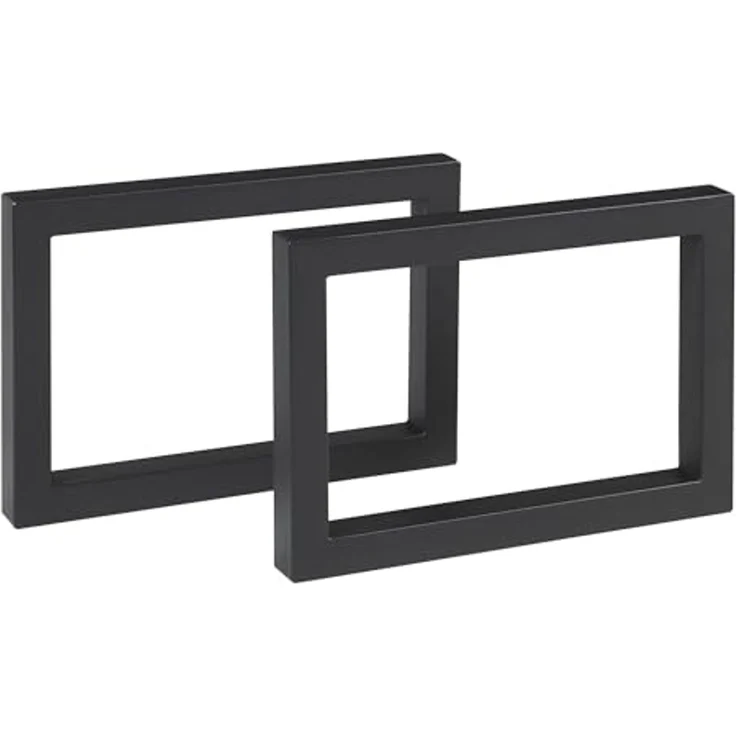 Tischgestell 2er Set Lunderskov 35x50cm Schwarz [en. casa] – Bild 1