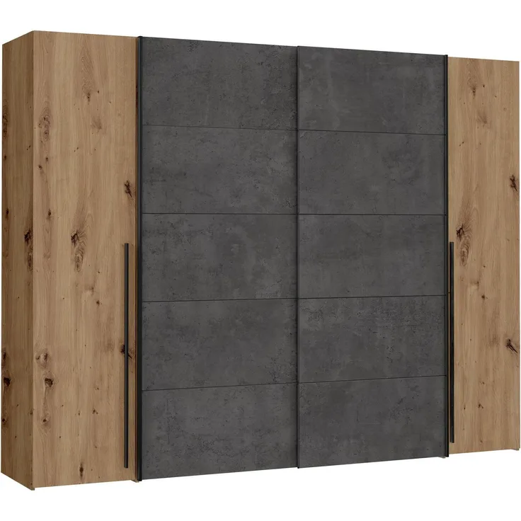 Kleiderschrank >Nadiya< in Artisan Eiche - 270.3x210x61.2cm (BxHxT)