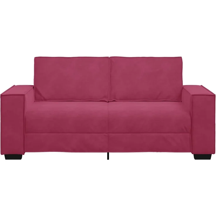 vidaXL 2-Sitzer-Sofa Weinrot 180x78x84 cm Samt 4105024 – Bild 3