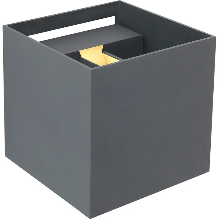 LED Wandleuchte, Aluminium, anthrazit, L 10 cm – Bild 9
