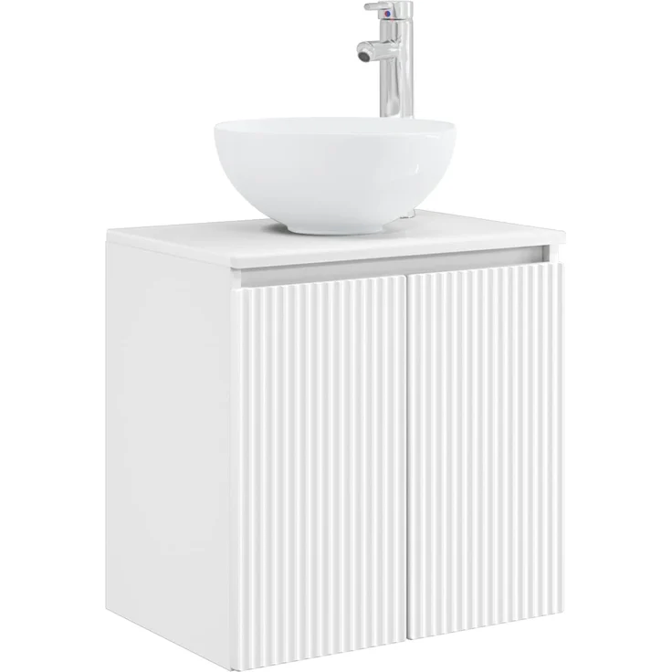 vidaXL Wandmontiertes Badezimmerschrank-Set 3 stk. Weiß 3405617 – Bild 5