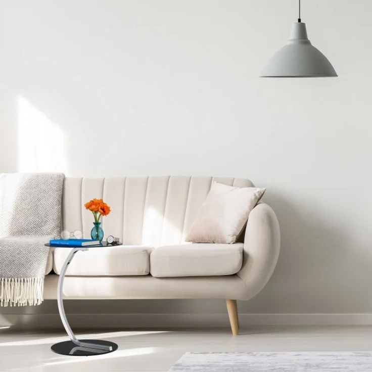 Schwarzer Beistelltisch aus Glas – Bild 5