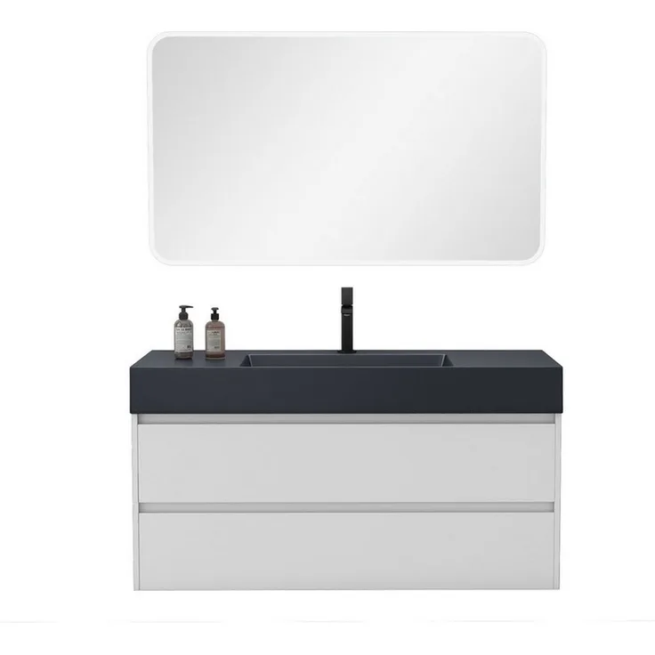 Mai & Mai Badmöbel-Set Badezimmermöbel 120cm Waschbecken Waschtisch mit Unterschrank Deep