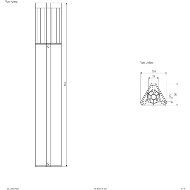 EVN Wegeleuchte 3000K, 230V, 345lm WLD65071502 – Bild 3