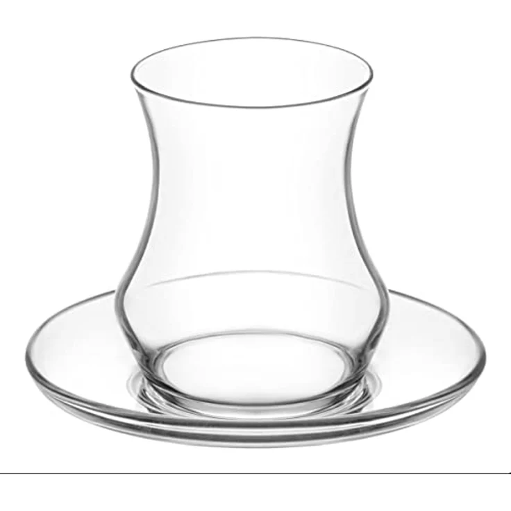 LAV Eda Teegläser-Set 12-teilig mit Untertellern, transparent - 170 ml – Bild 3