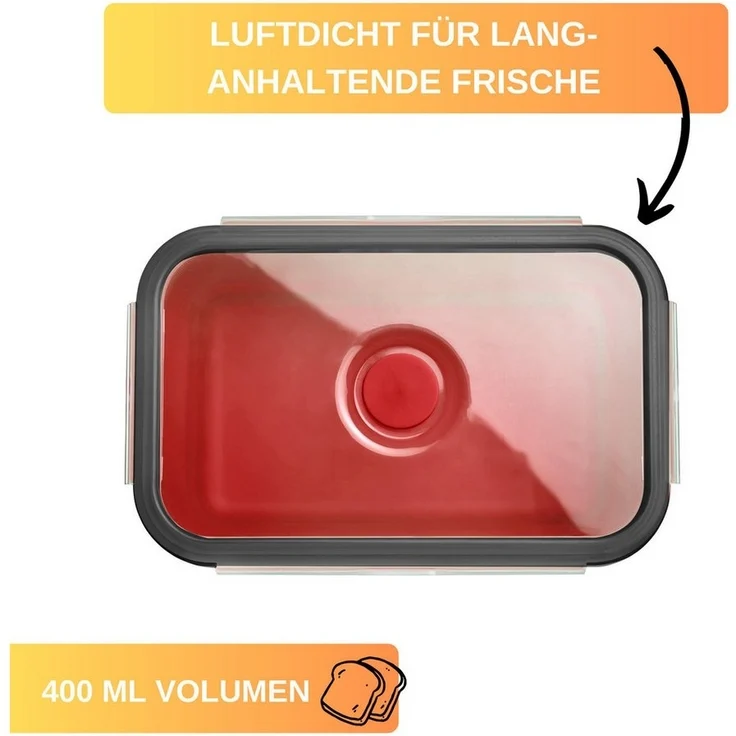 Thiru Frischhaltedose faltbar, eckig, mikrowellengeeignet, tiefkühlgeeignet, (1-tlg) – Bild 3