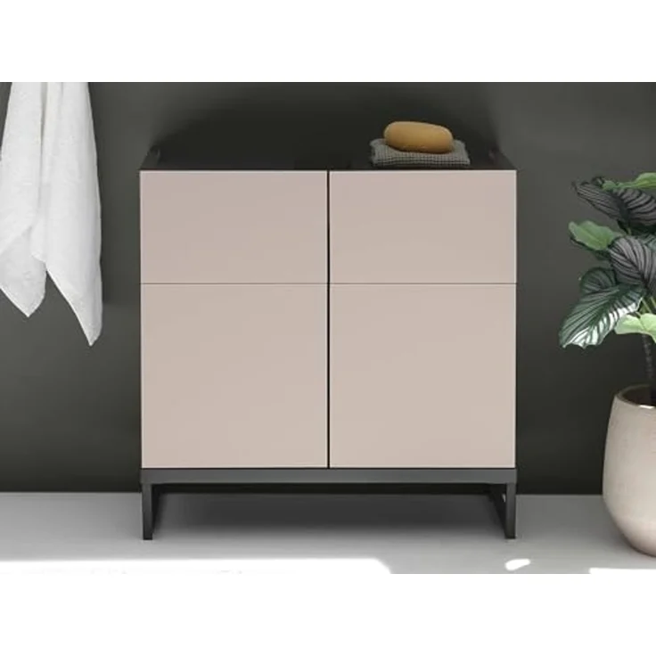 moebel-dich-auf Waschbeckenunterschrank VENEZIA (Badezimmer Unterschrank in kaschmir 60 cm breit) – Bild 4