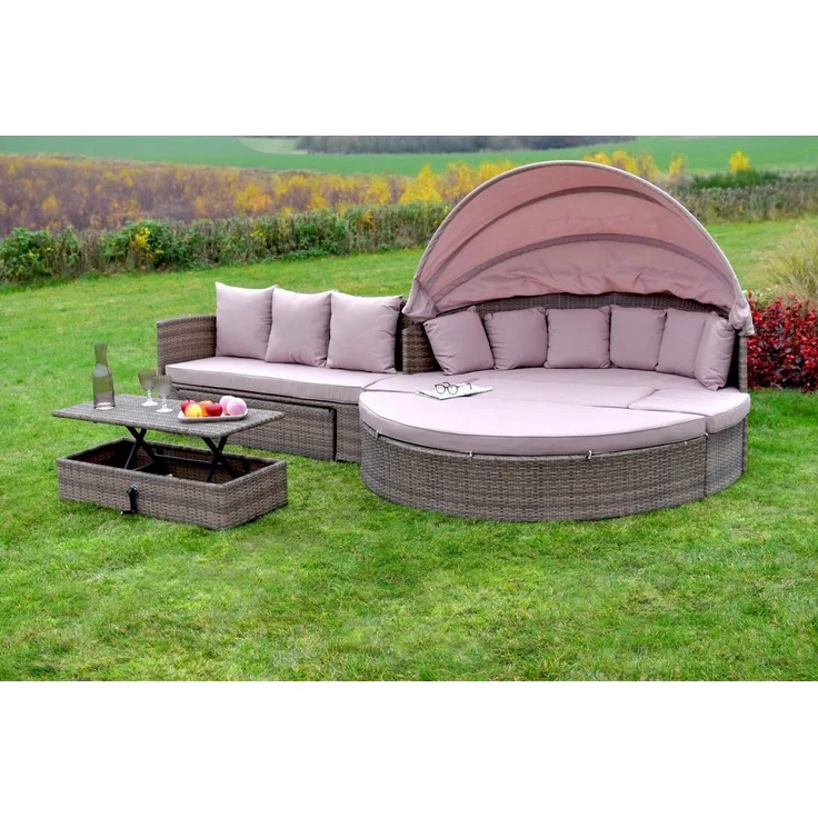 MERXX Garten-Essgruppe Riva, (Set, 24-tlg), Insel, mit Riva Erweiterungsset
