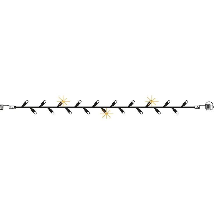Outdoor-Lichterkette ,EXTRA' , System 24 Zubehör , 49 LEDs , Funkel-Effekt , warmweiß , L 5m , 1 ,02W – Bild 6