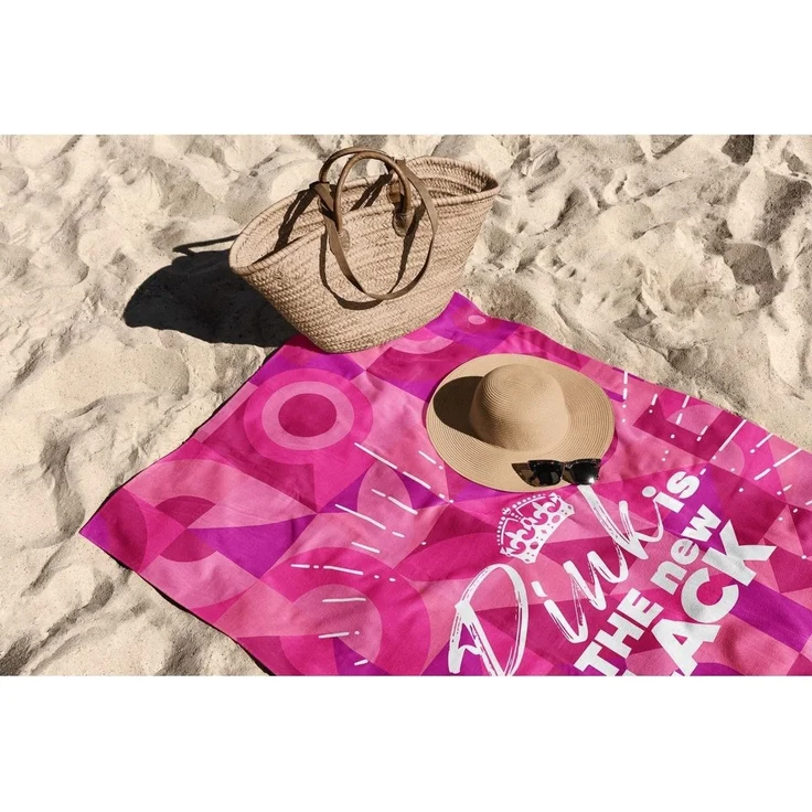 Mijolnir 'Pink is The New Black 70' Strandtuch, Mehrfarbig, 70 x 130 cm – Bild 4
