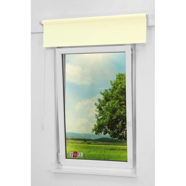 Lysel - Qualitätsrollo Tageslicht perlweiß, (B x H) 153x190 cm in beige/perlweiß – Bild 5