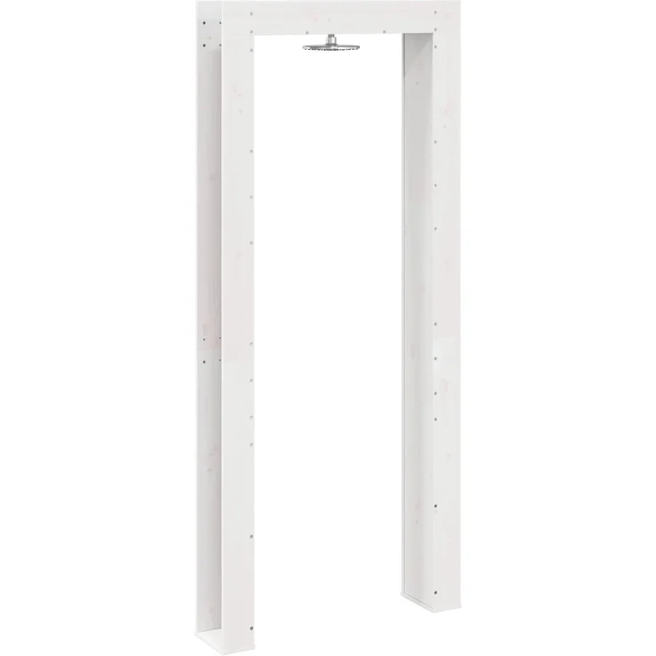 vidaXL Gartendusche 226 cm Massivholz Kiefer und Edelstahl Weiß 886337 – Bild 6