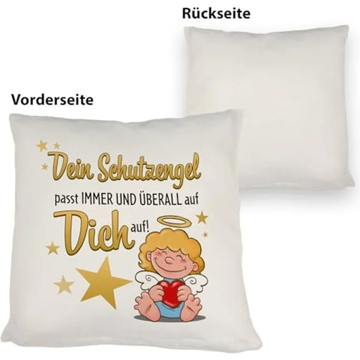 speecheese Dekokissen Schutzengel Kissen mit Spruch – Bild 3
