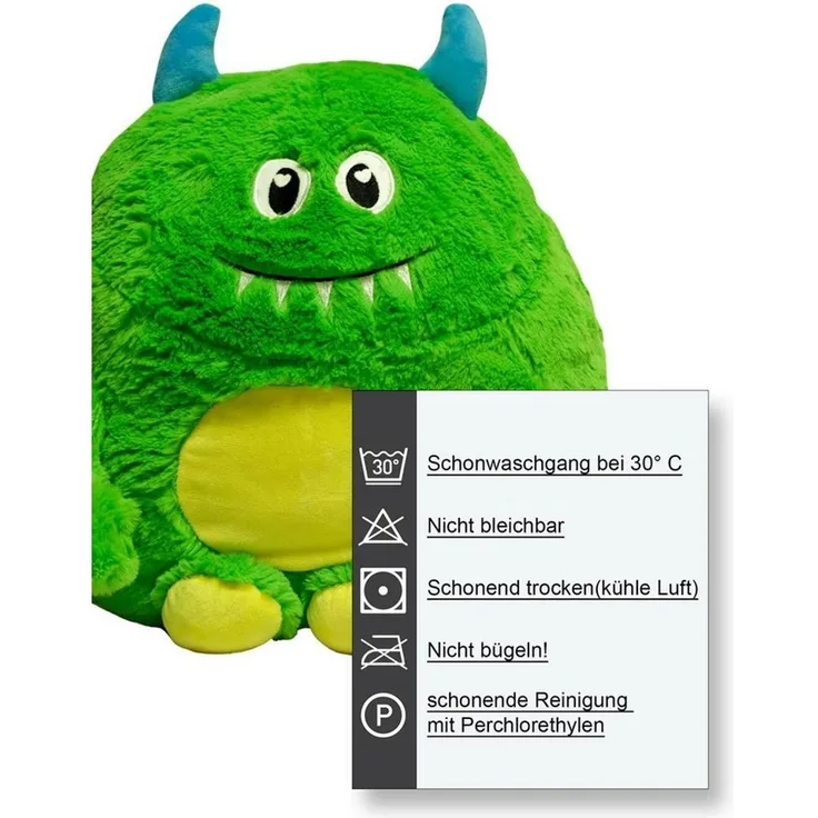 Haus und Deko Zierkissen Monster Kuschelkissen 35 x 40 cm Kinder Dekokissen Zierkissen Autokiss, (1 St)
