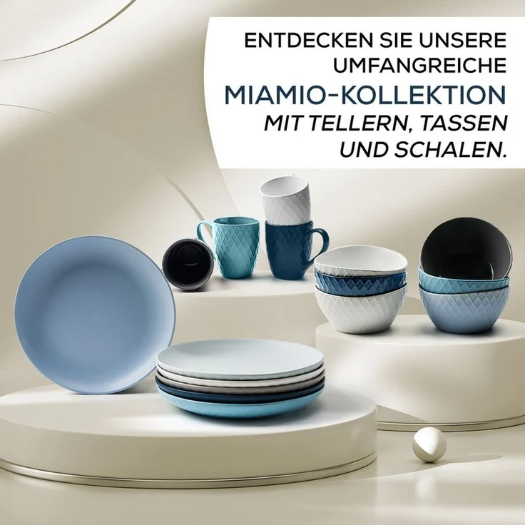 MiaMio Speiseteller Palmanova Ocean, 26 cm, (6 St), Palmanova, 26 cm, 6-tlg. – Bild 4
