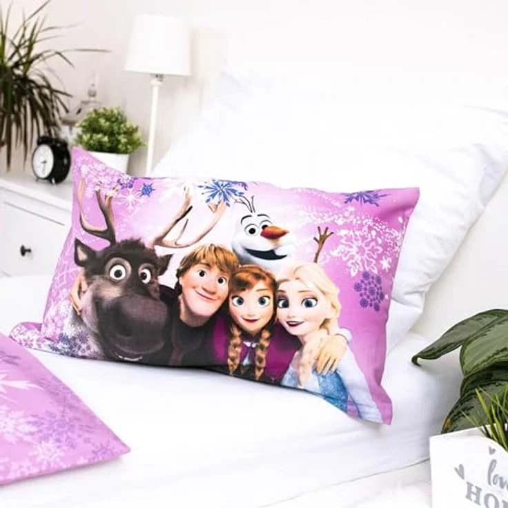 Sarcia. eu Kinderbettwäsche Frozen DISNEY Baumwollbettwäsche mit Reißverschluss, für Kinderbetten – Bild 6