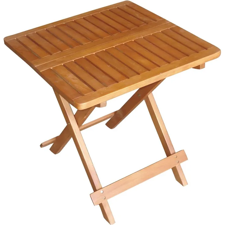 Tisch, Akazie, klappbar, braun, geölt, H 50 cm