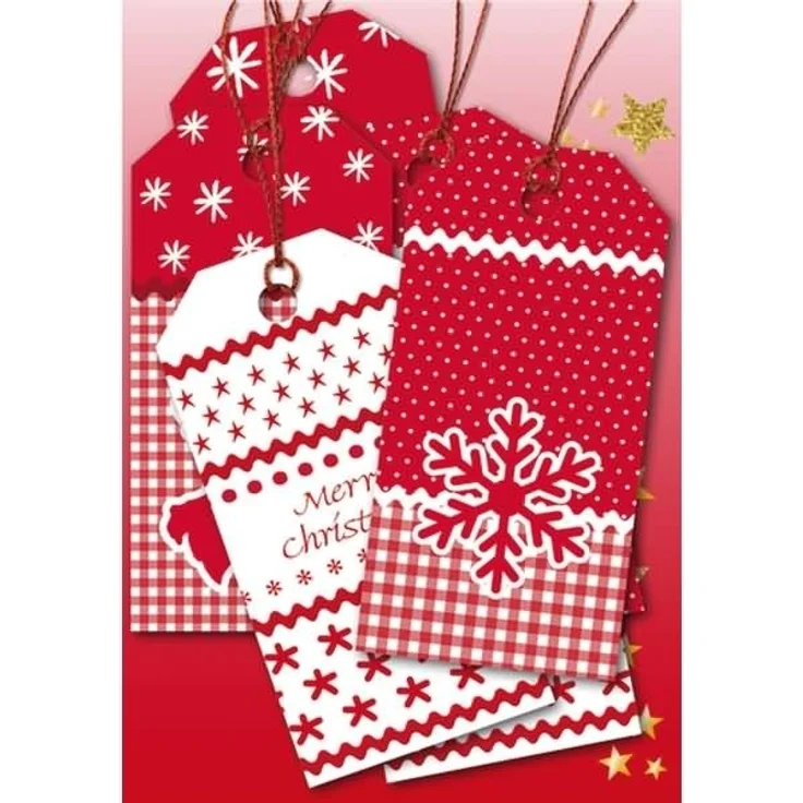 HERMA Geschenkanhänger Weihnachten White Christmas 8x4cm VE=6 Stück – Bild 2