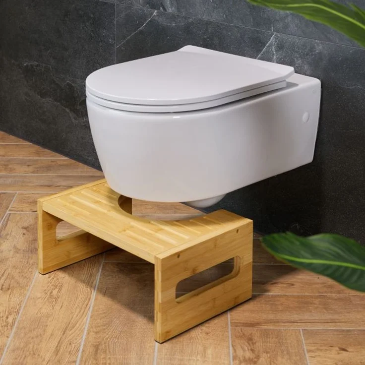 Toilettenhocker aus Bambus 10049902 – Bild 3