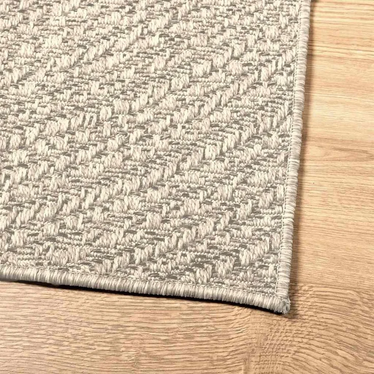 vidaXL Teppich ZIZUR Creme 160x230 cm Jute-Optik Indoor und Outdoor 4010379 – Bild 8