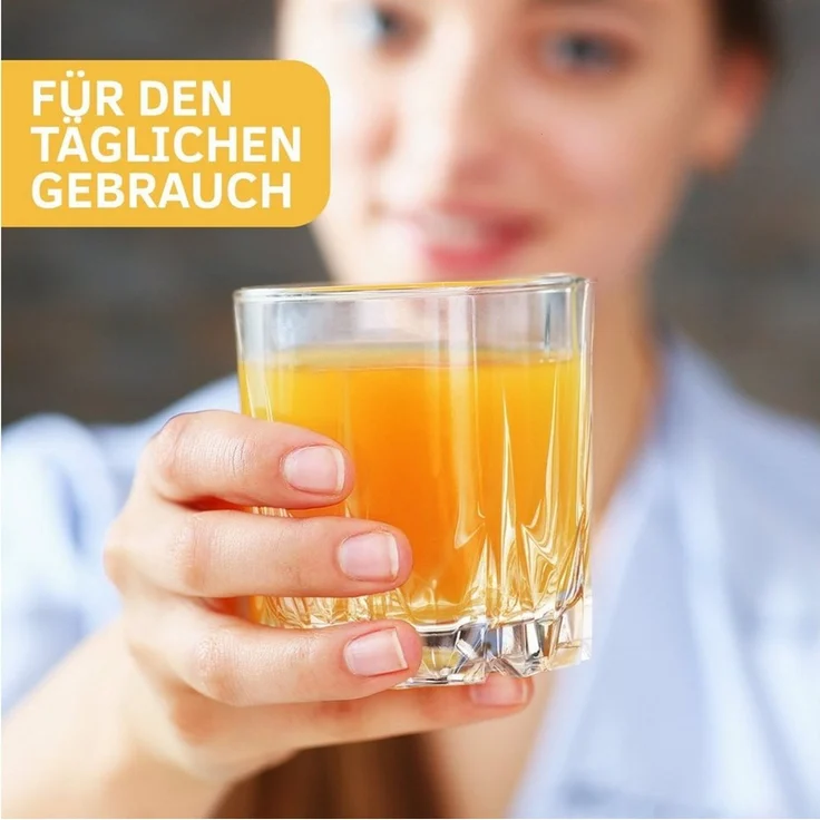 KONZEPT Gläser-Set Wassergläser Trinkgläser Set, Widerstandsfähiges Glas, 12-tlg, 6/12Set, 300ml, für Saft, Wasser, Cocktails, Gin Tonic, kalte Getränke – Bild 2