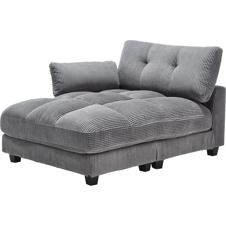 Odikalo Loungesofa Einzelsofa Freizeitsofa Palmensessel handgeländer Taschen, Palmensessel, flauschige streifenpolster, handgeländer mit rollenden polstern, klappen für den kopf, drei tassen und eine seitliche hosentaschen passen in ein wohnzimmer und ...