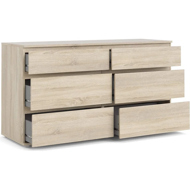 Kommode, Eichenfarbe, 153,4 x 83,7 x 50 cm – Bild 4