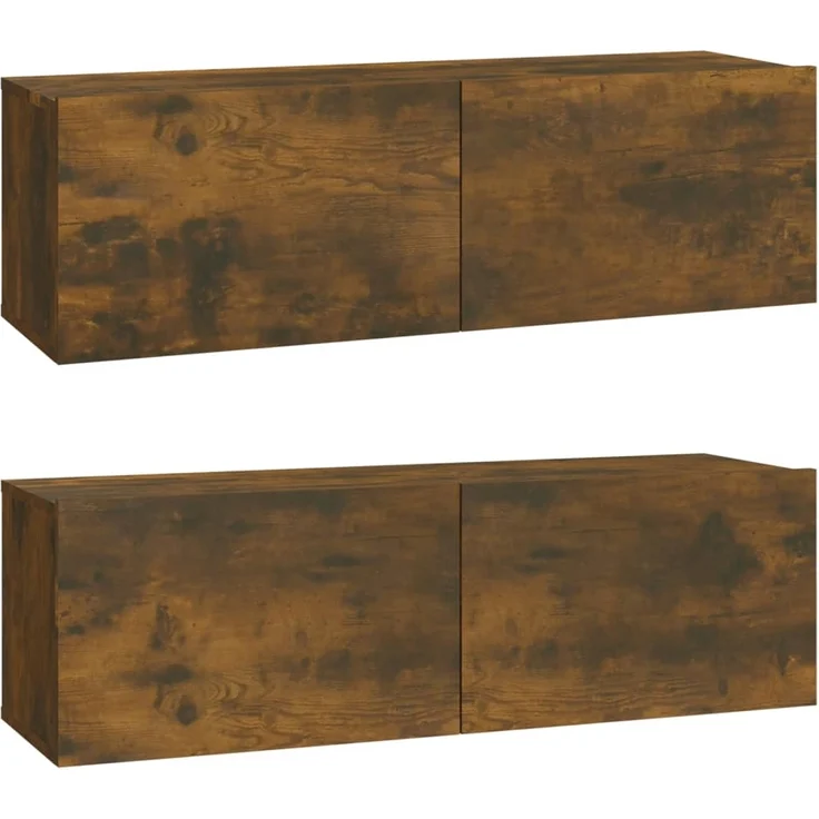 vidaXL 4-tlg. TV-Schrank-Set Räuchereiche Holzwerkstoff 3114331 – Bild 4