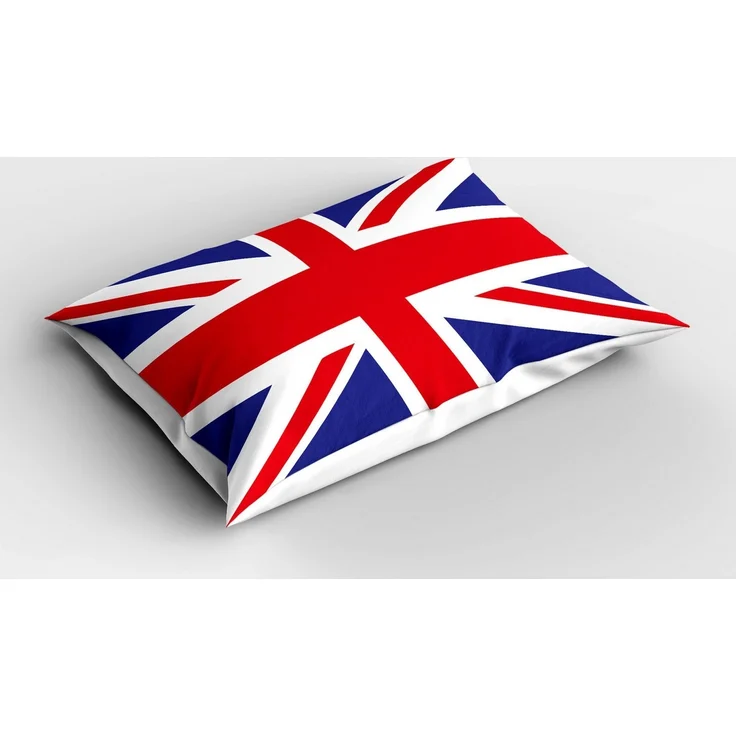Abakuhaus Kissenbezüge Dekorativer Standard Gedruckter Kissenbezug, (2 Stück), Union Jack Britische Loyal – Bild 2