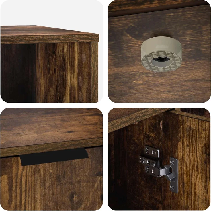 vidaXL Katzenkiste Möbel Räuchereiche 100 x 49 x 45 cm Holzwerkstoff 8014755 – Bild 9