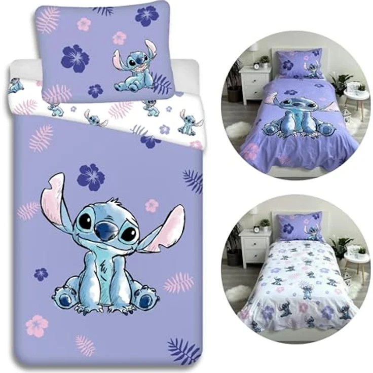 Sarcia. eu Kinderbettwäsche Disney Stitch Bettwäsche-Set Kinder, Baumwolle 140x200 cm – Bild 7