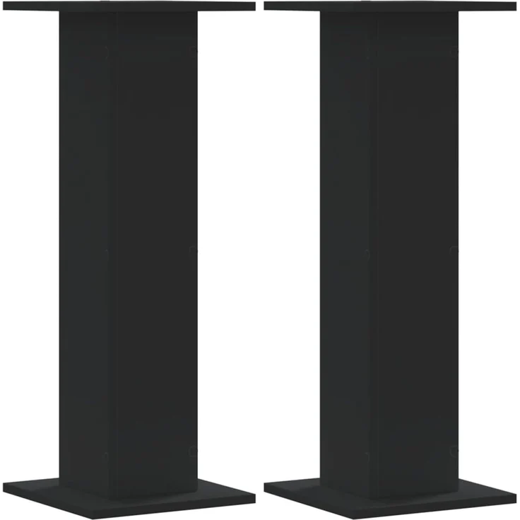 vidaXL Pflanzenständer 2 Stk. Schwarz 30x30x80 cm Holzwerkstoff 3307865 – Bild 1