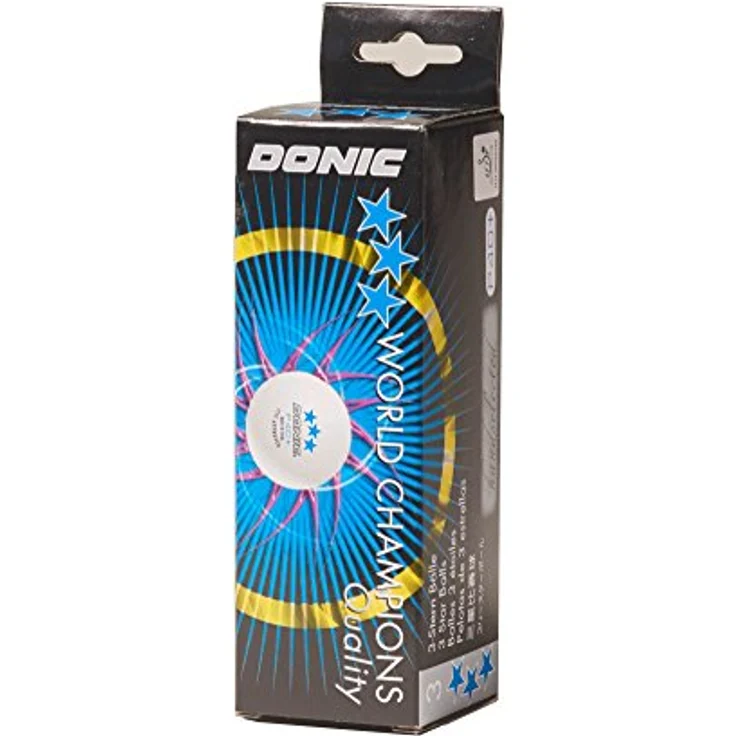 Donic Tischtennisbälle "Coach P40+ ***" - 72 Stück, weiß – Bild 1