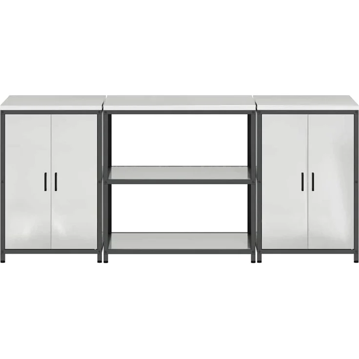 vidaXL Aufbewahrungsset für die Küche HATTEM 3 stk. Silber 3392671 – Bild 10
