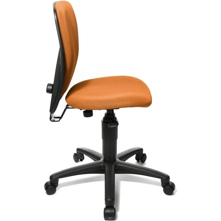 Topstar 70570BB40 High S'cool, Kinder- und Jugenddrehstuhl, Schreibtischstuhl für Kinder, Bezugsstoff orange – Bild 3