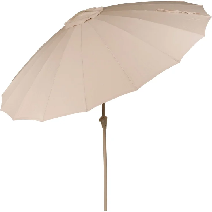 Zuiver Sonnenschirm Sunshine in Beige mit Edelstahlstab für Garten 250x250x235 cm – Bild 7