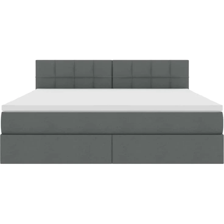 vidaXL LED-Speicherbett mit Matratze Dunkelgrau 180 x 200 cm Stoff 3371161 – Bild 8