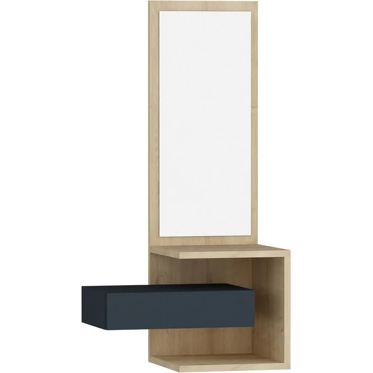 Skye Decor 'Stella' Garderobe, Eiche / Anthrazit, 49,1 x 90 x 31,3 cm – Bild 3