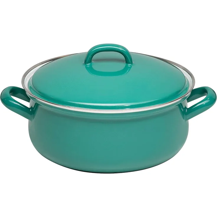 Riess Kasserolle mit Deckel 20cm,2L Nature Green Dark