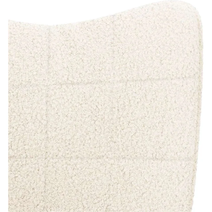 vidaXL Schaukelstuhl Creme Sherpa-Stoff 42001784 – Bild 7