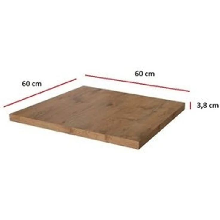 Arbeitsplatte 60 cm 38 mm Küchenzeile Küchenblock Eiche Lancelot Küche Vigo – Bild 5