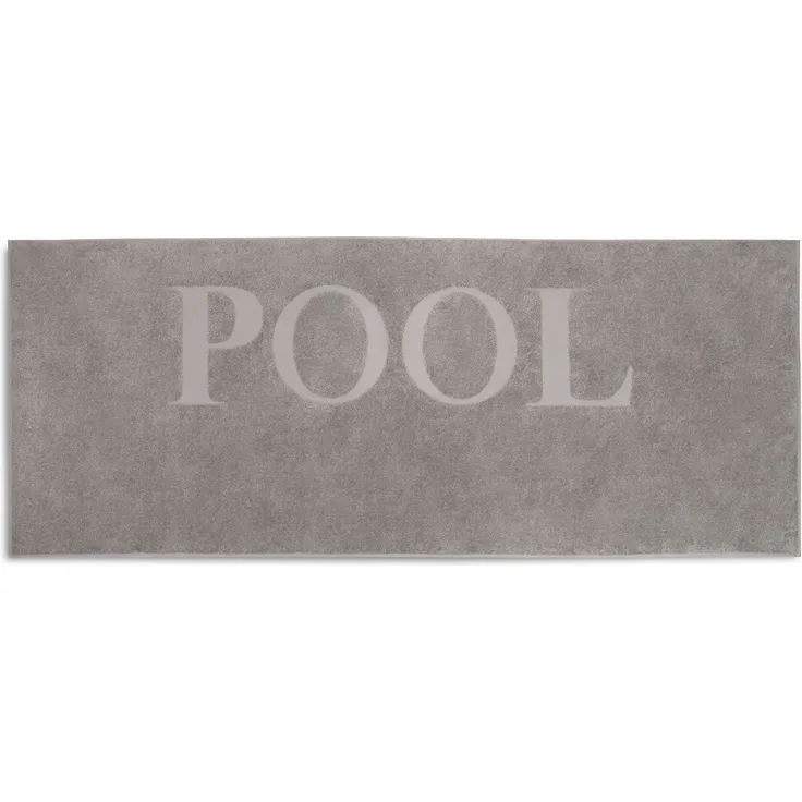 ZOLLNER Badetuch, 100% Baumwolle, 80x200 cm, stone