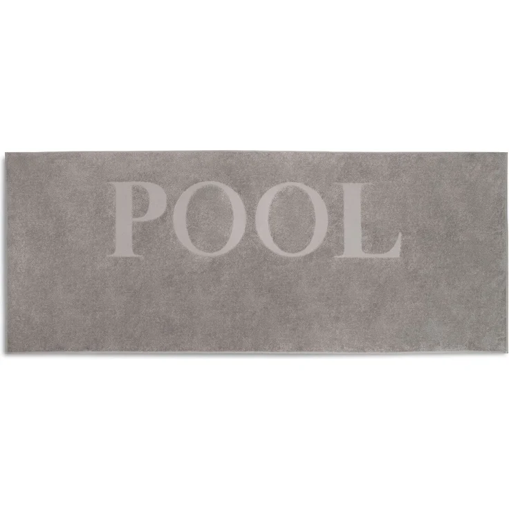 ZOLLNER Badetuch, 100% Baumwolle, 80x200 cm, stone – Bild 1