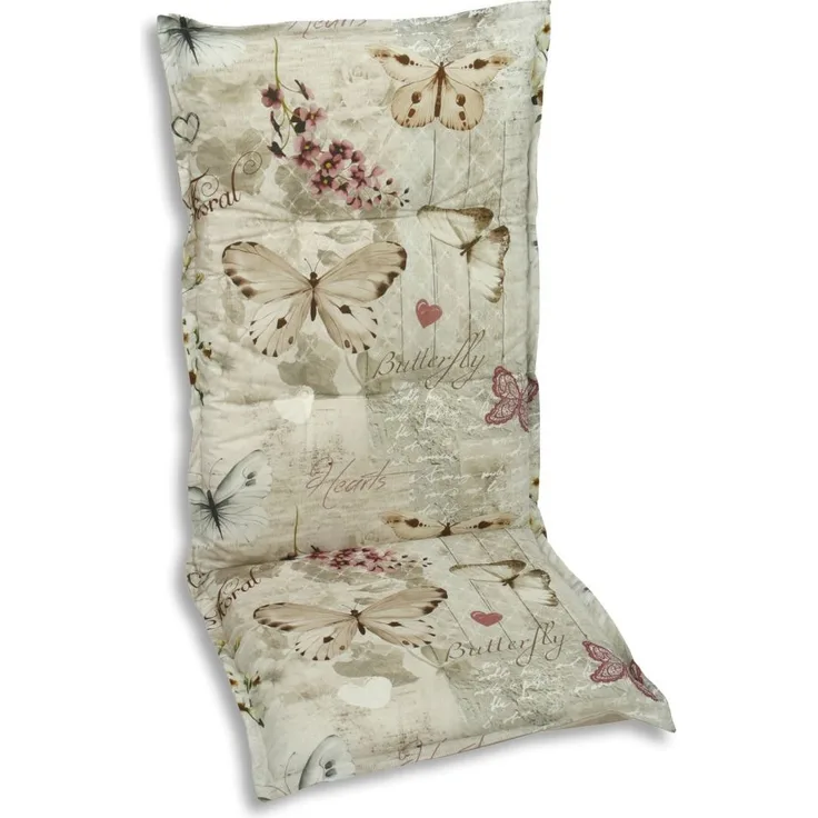 GO-DE Hochlehner-Auflage 120 cm x 50 cm x 6 cm, beige