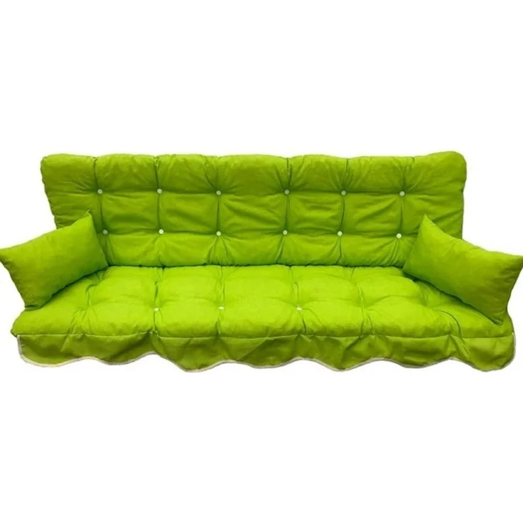 Kühnemuth Auflagekissen Auflagen Set für Hollywoodschaukeln Sitzkissen 180x50 cm Design 670 – Bild 2