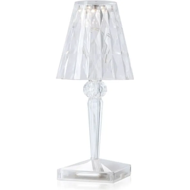 Battery Tischlampe transparent