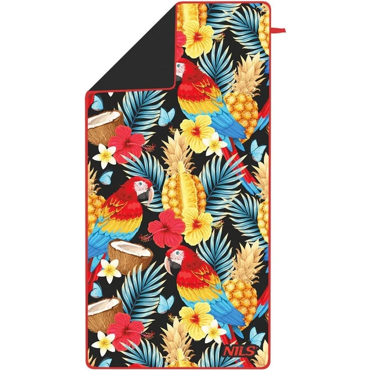 Nils Handtuch Mikrofaserhandtuch Campinghandtuch Strandtuch Tropical 160x80cm, Schnell trocknend – Bild 2