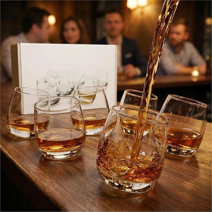 6 x Bar Rocking Whisky Glas 200 ml – Bild 1
