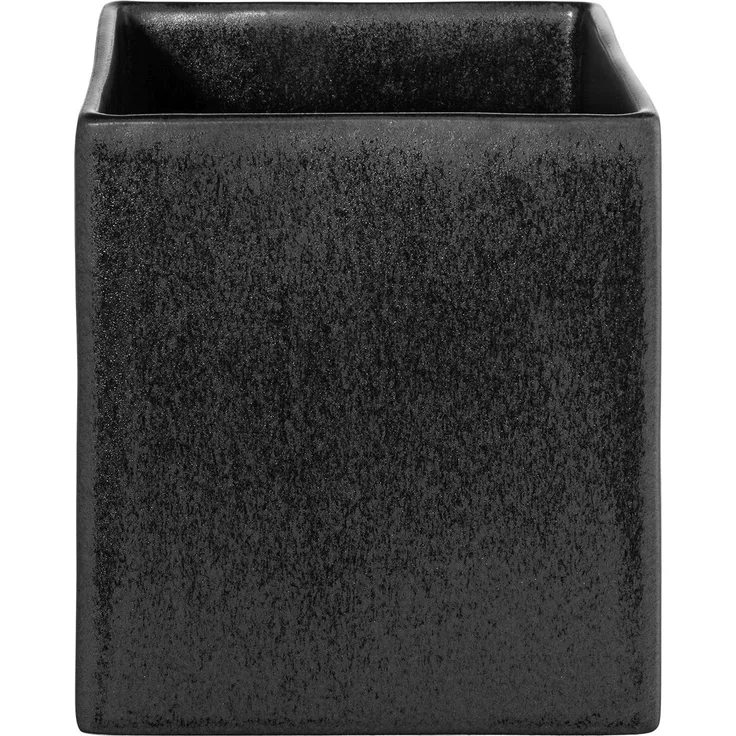 ASA Selection Übertopf Black Iron, Steingut, Schwarz matt, 23x23 cm, 4622174